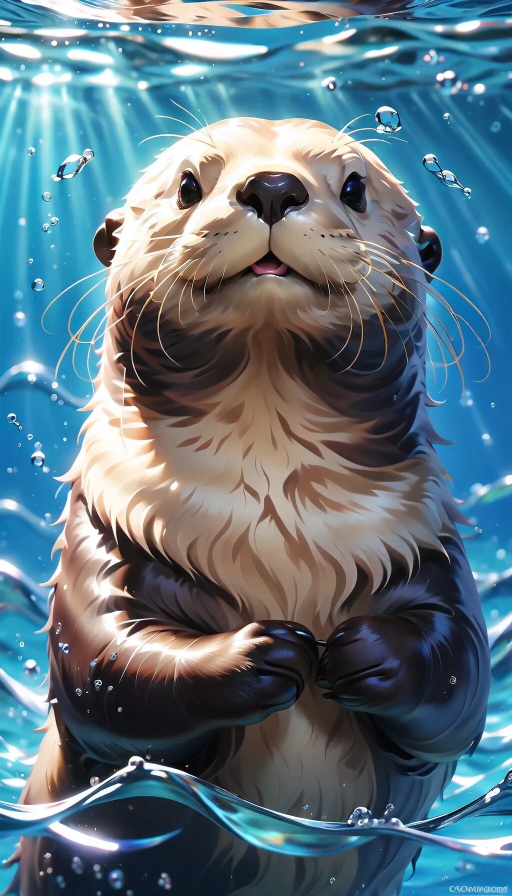 温暖化海世界のラッコ