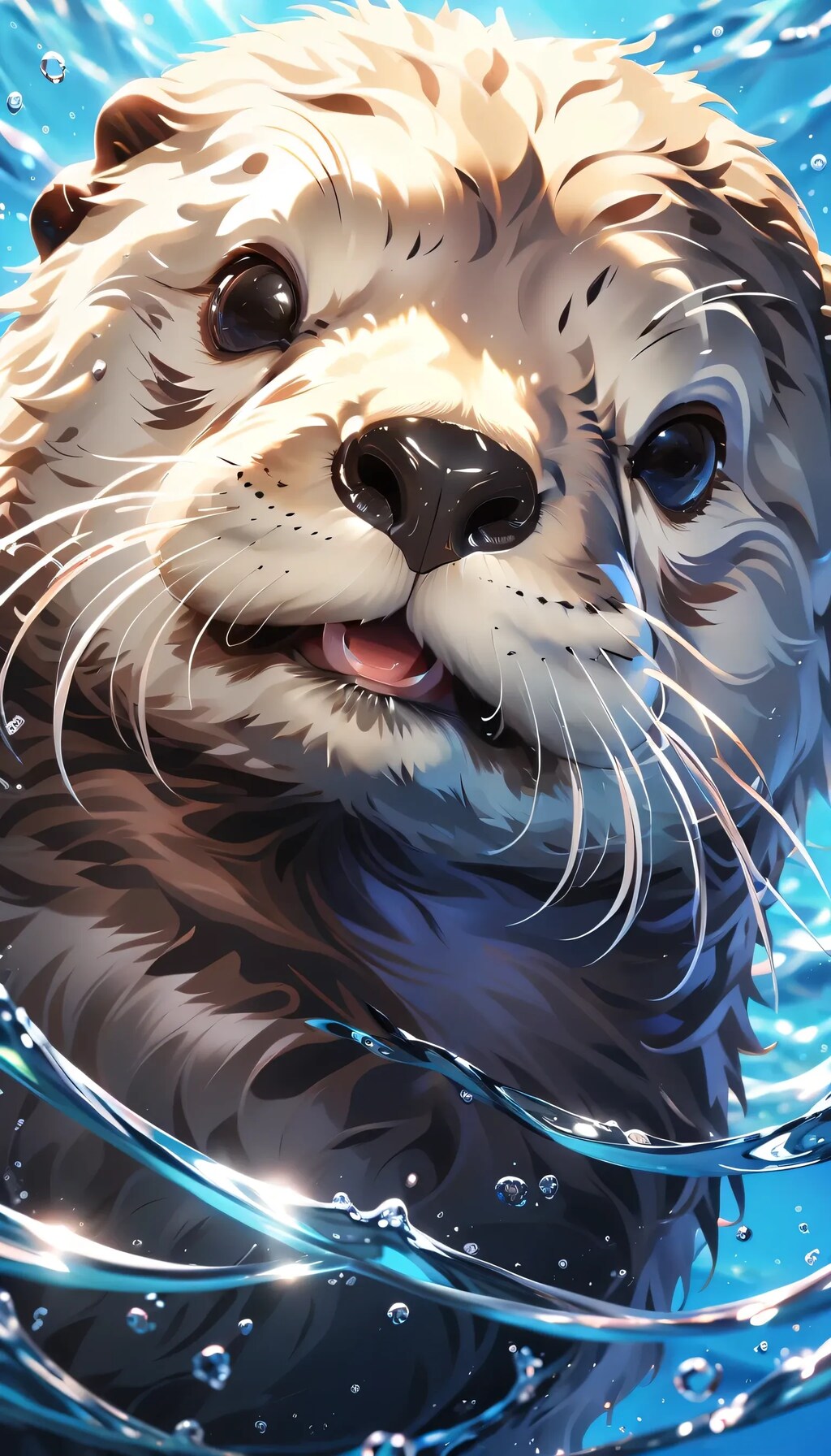 温暖化海世界のラッコ