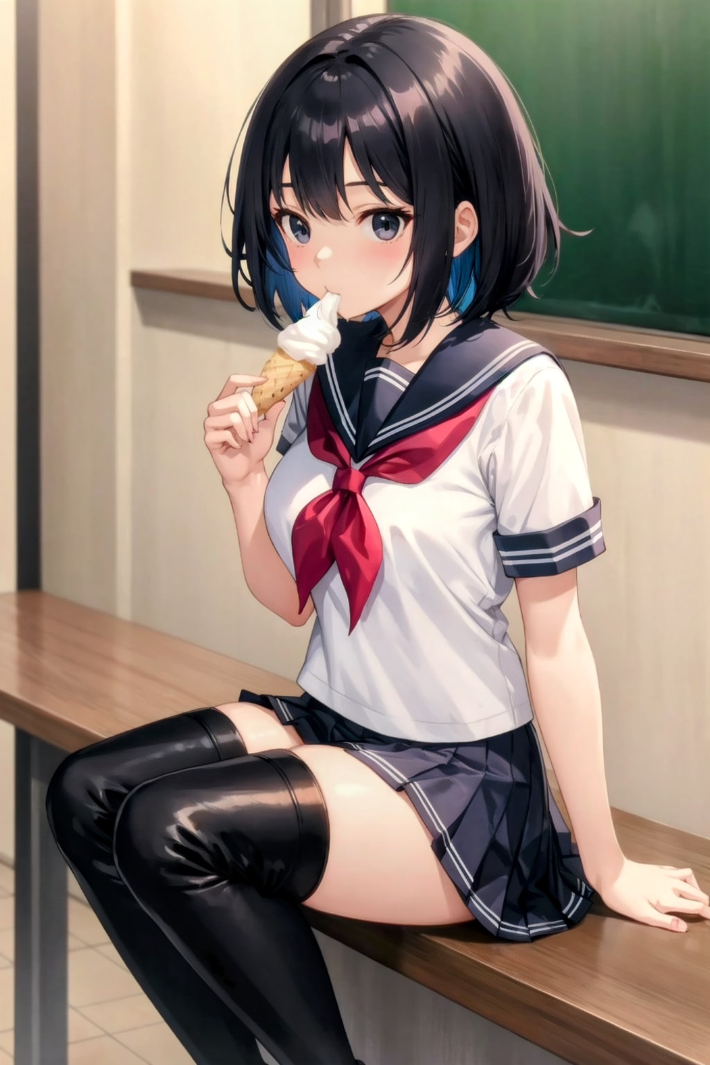 ニーハイな、結城リン(双子の姉)