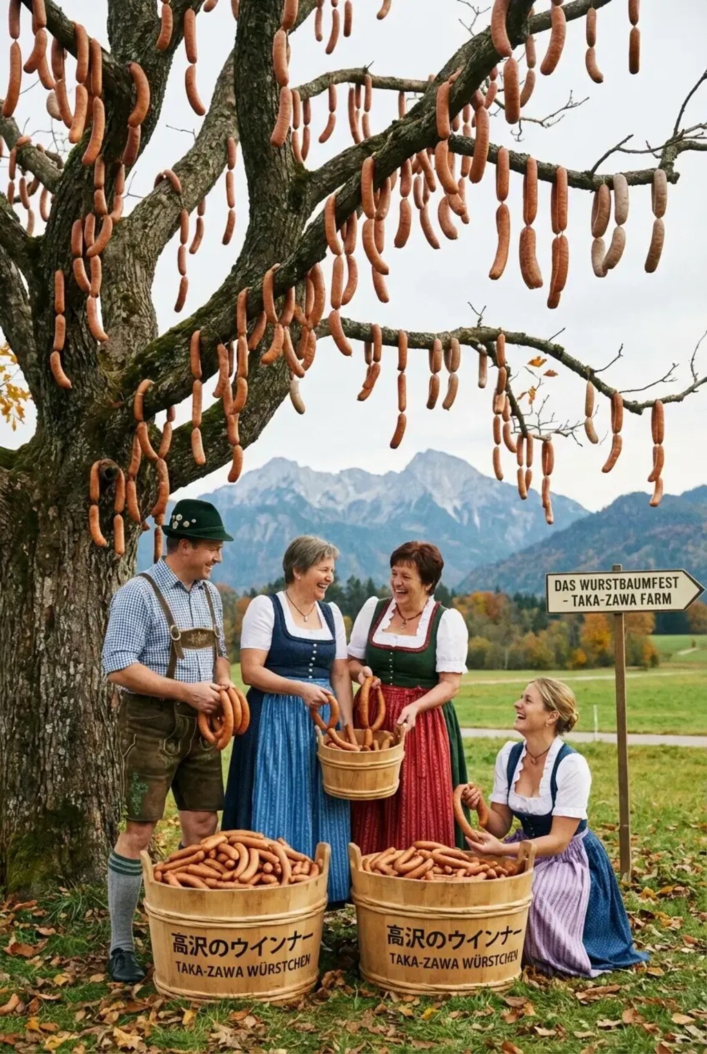 ウィンナーの収穫