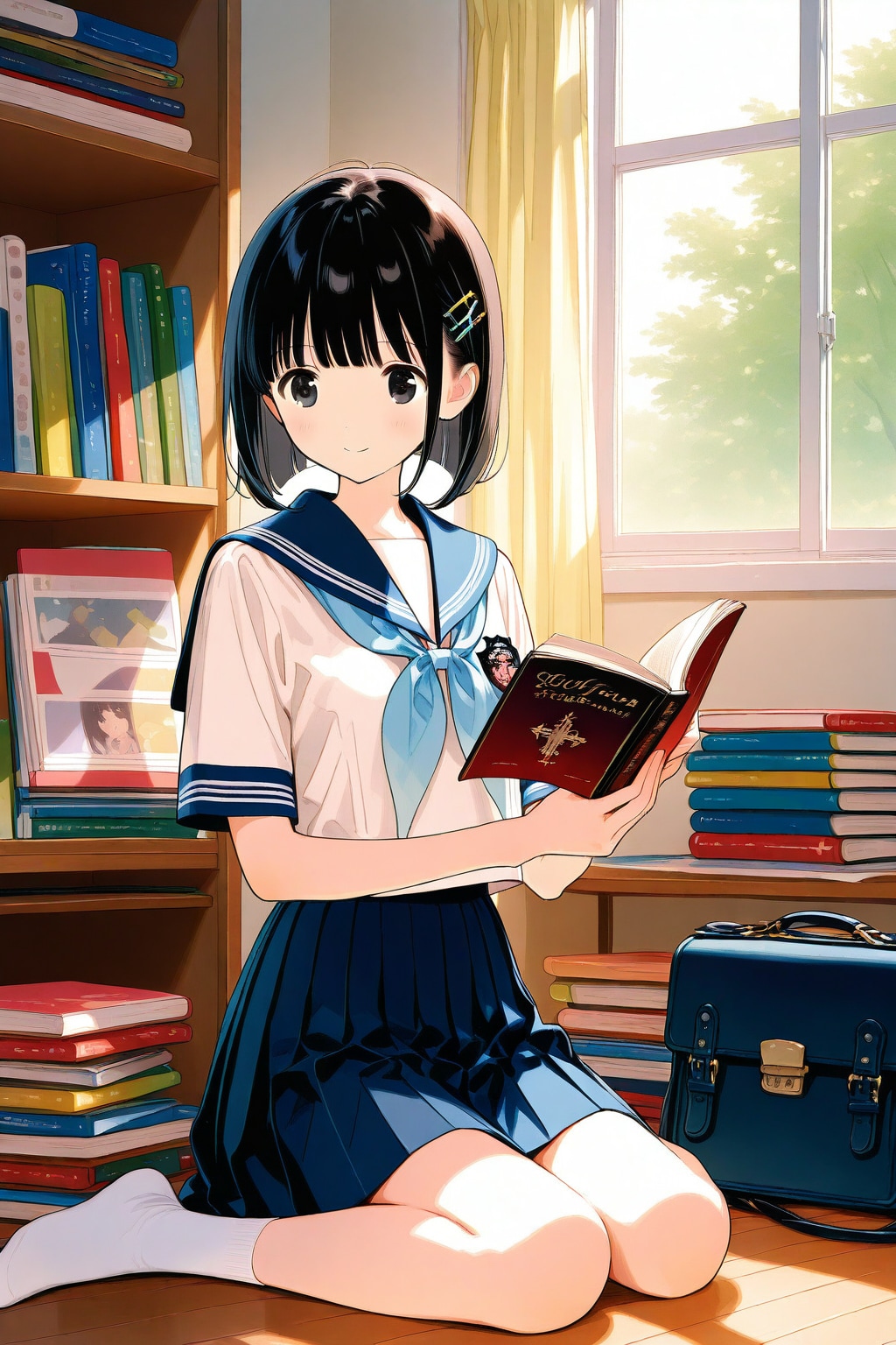 読書する妹ちゃん✨
