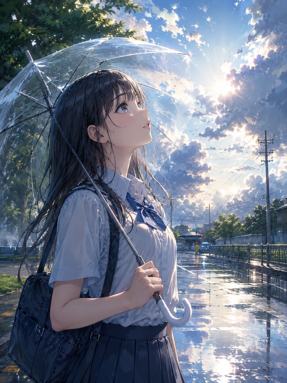 やっと雨あがったね