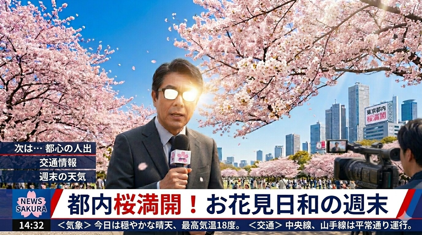 桜と父府井さん