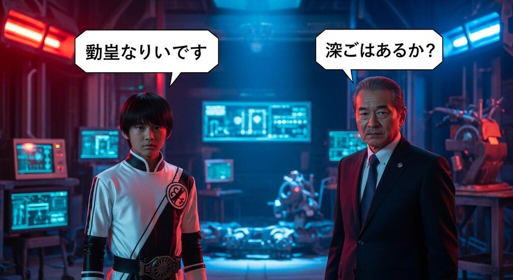 今日はめんせつシーンも喋らせてみた