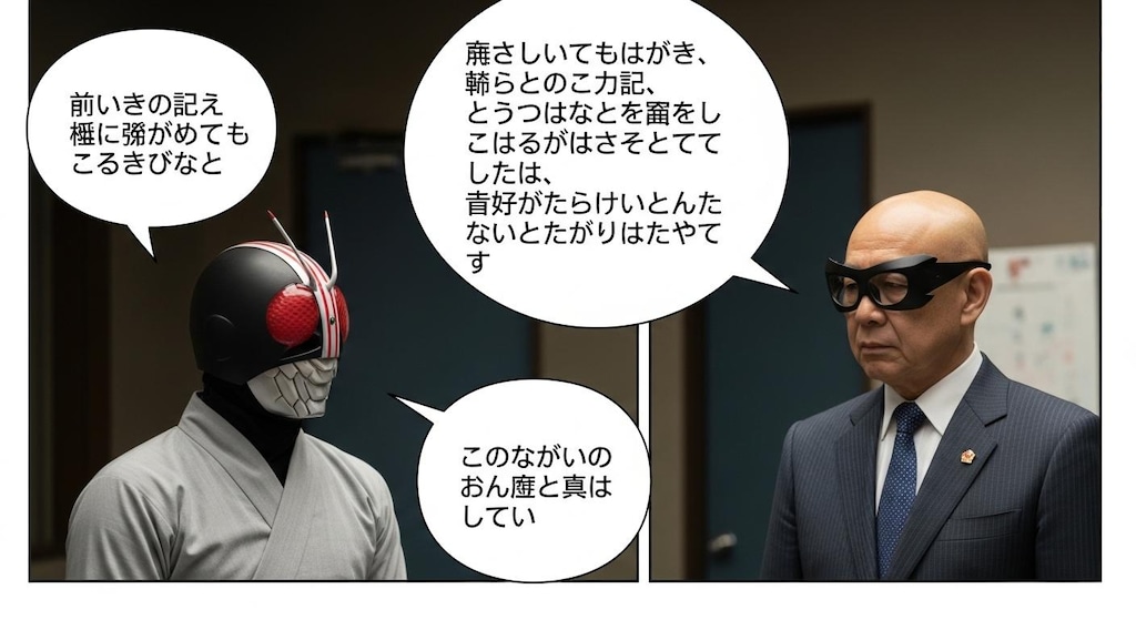 今日はめんせつシーンも喋らせてみた