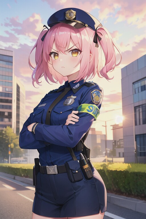 理不尽婦警ハルネ | の人気AIイラスト・グラビア