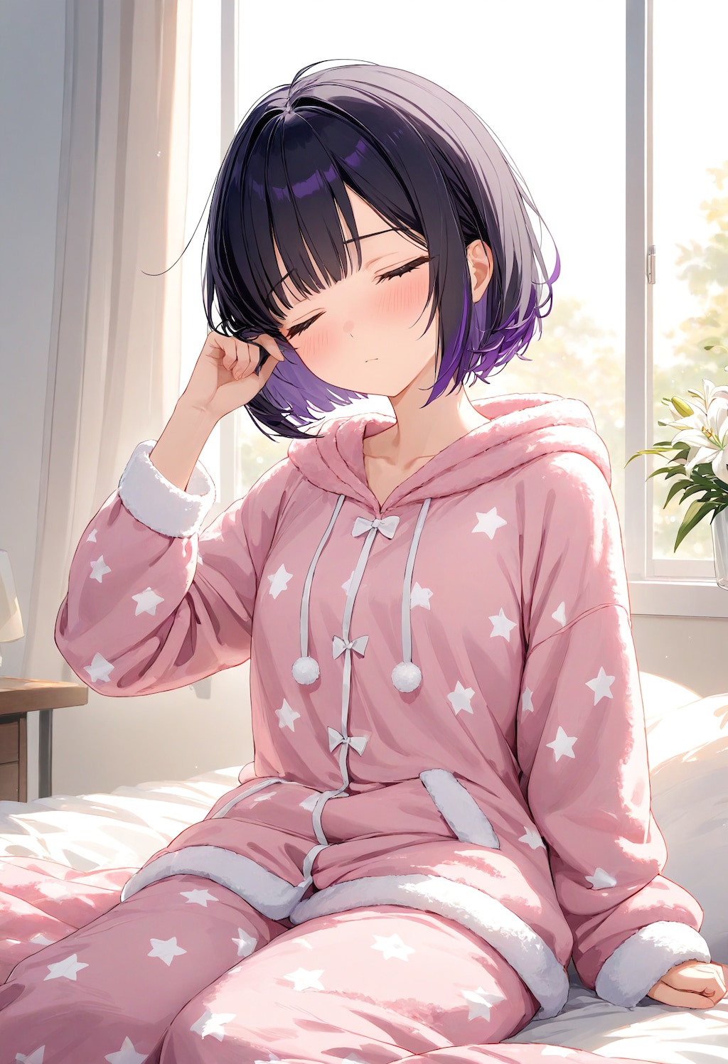 寝起きのひまり
