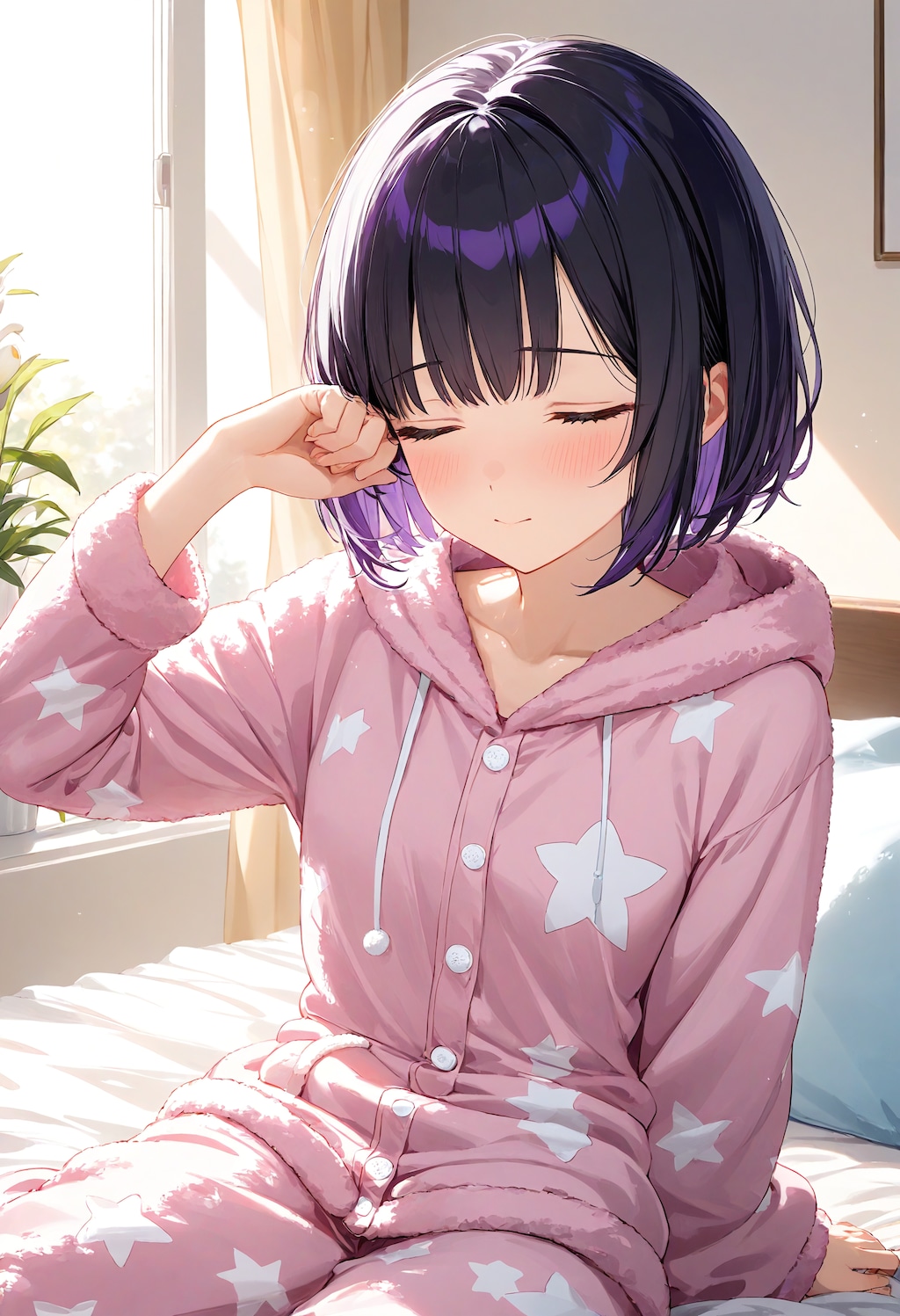 寝起きのひまり