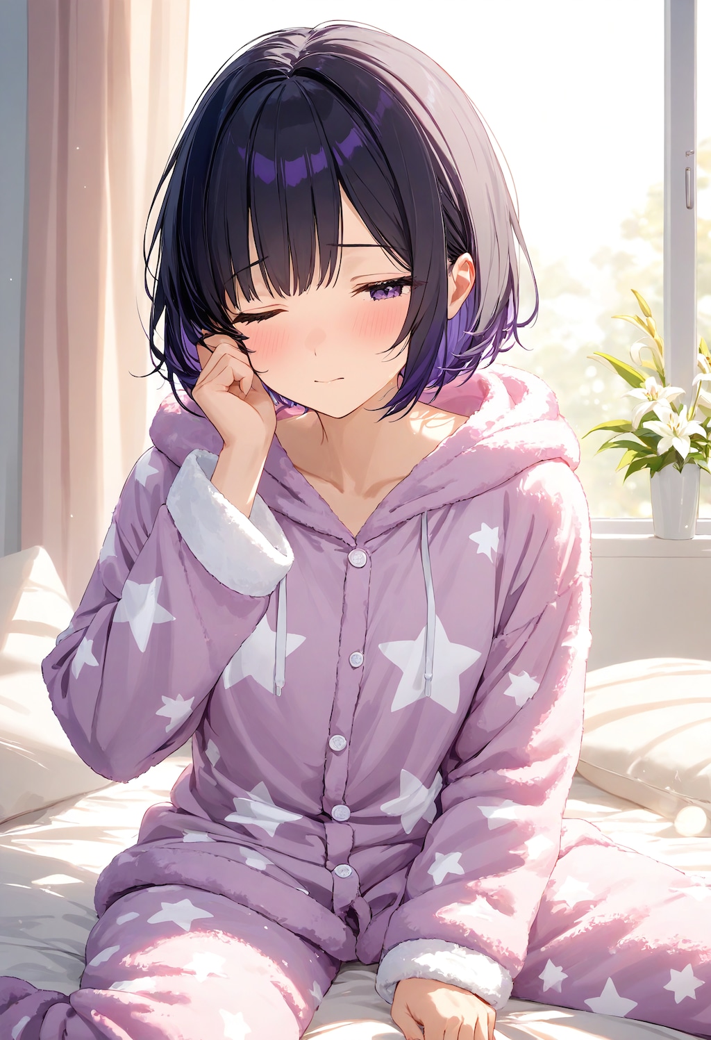 寝起きのひまり