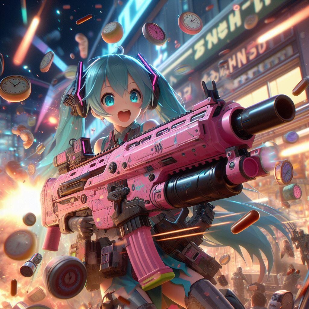 ミクミク光線を喰らえーっ！！