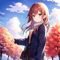 紅葉と秋コーデ 5枚目