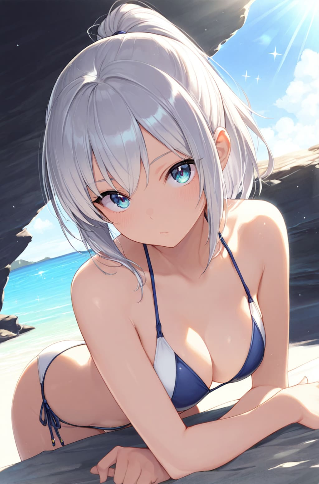 ポニテ美女