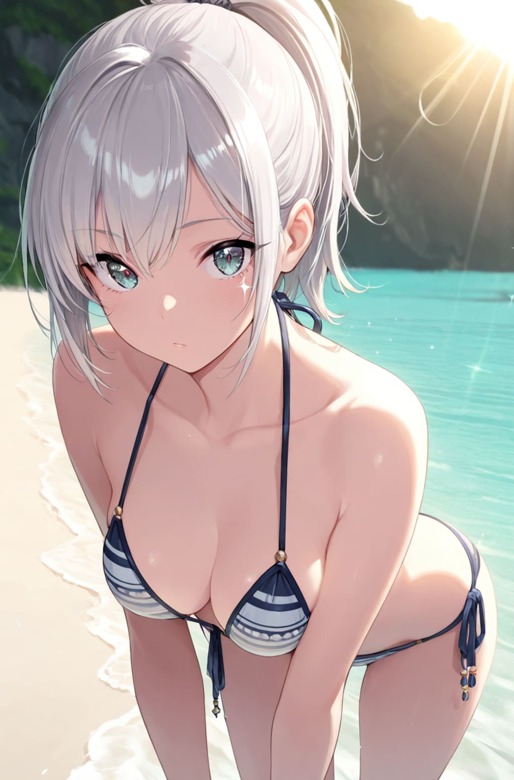 ポニテ美女