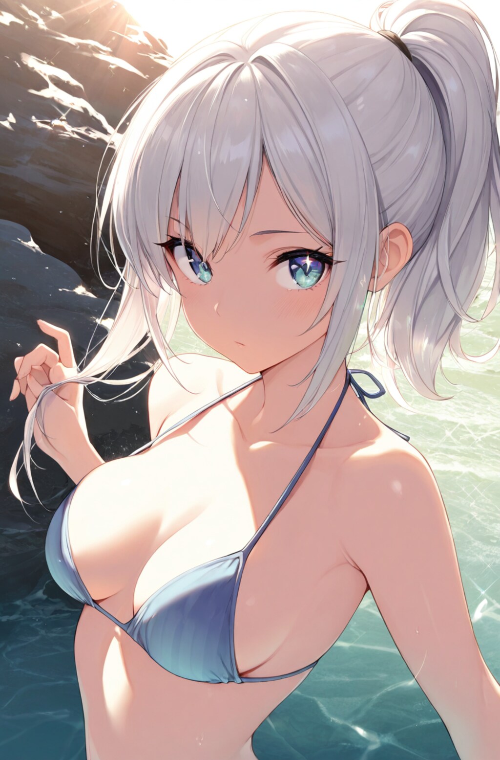 ポニテ美女