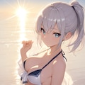 ポニテ美女 2枚目