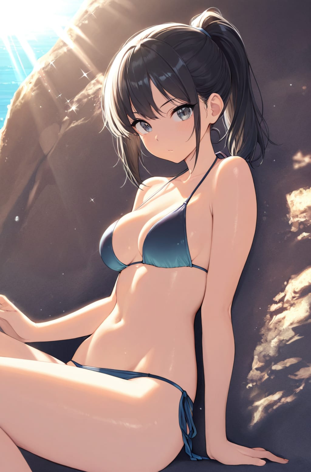 ポニテ美女