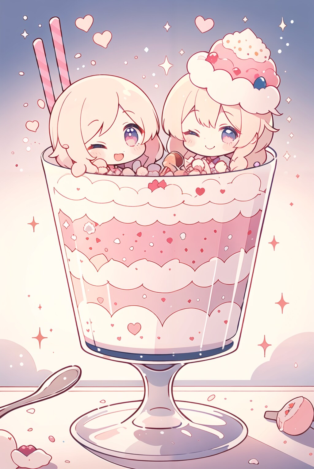 双子のパステルスイーツ