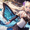 蝶と女の子 2枚目