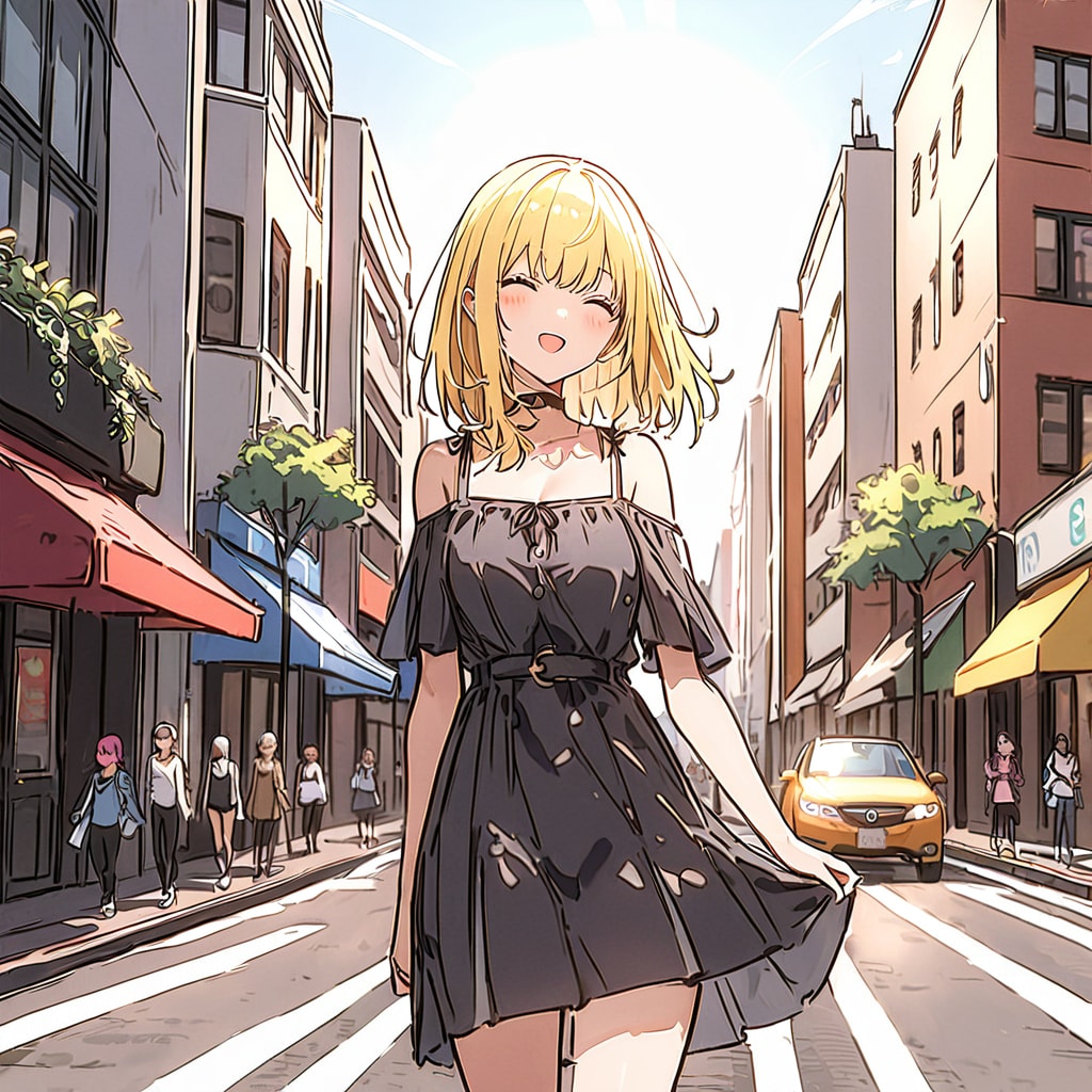 街　散歩 | の人気AIイラスト・グラビア