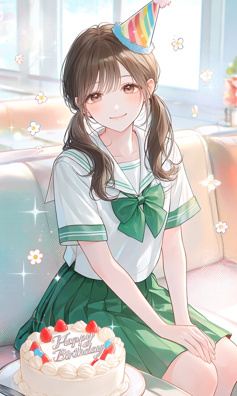 【ＦＡ】もりもり絵海ちゃんのお誕生日 | の人気AIイラスト・グラビア