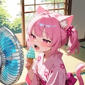 暑いにゃ～。 3枚目