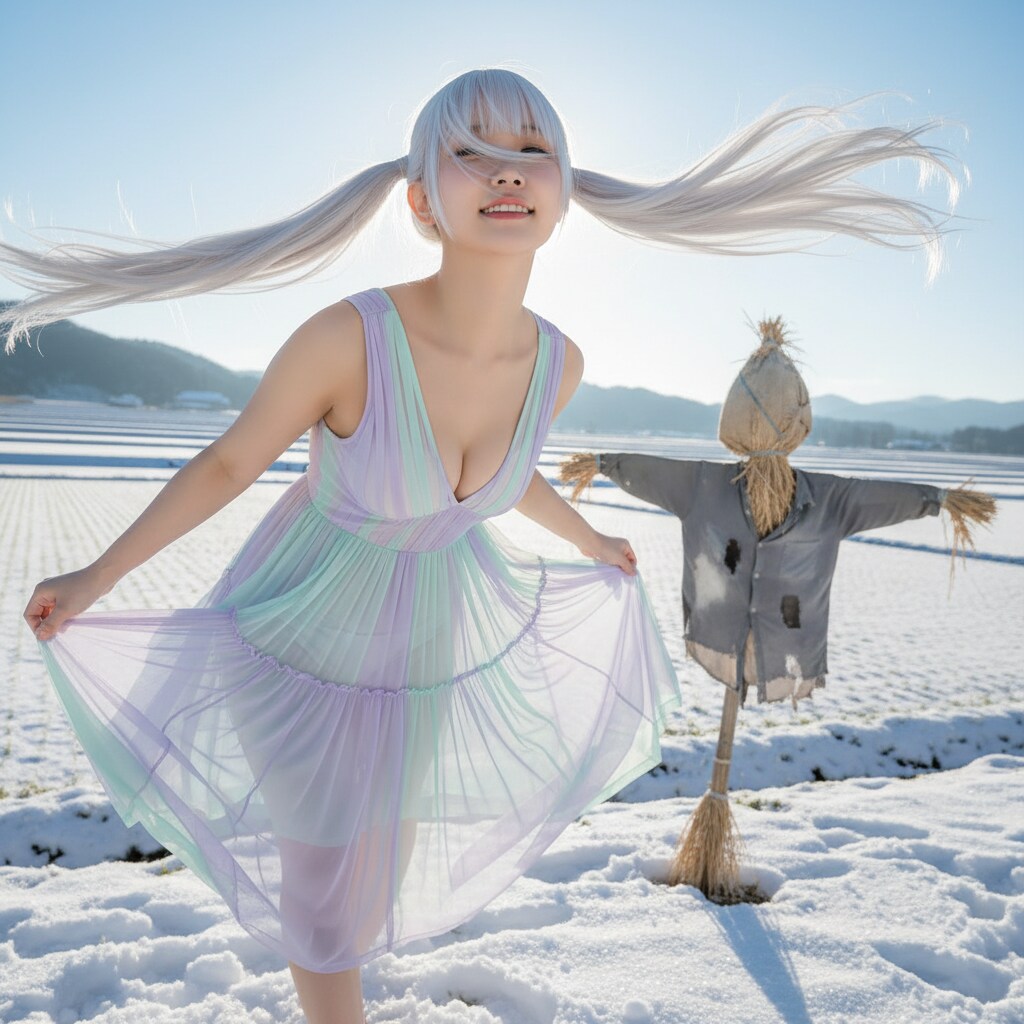 白ツイさん。案山子