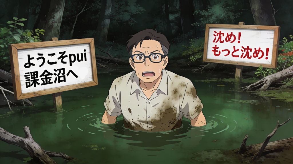 作者、課金の沼に嵌って沈むの巻