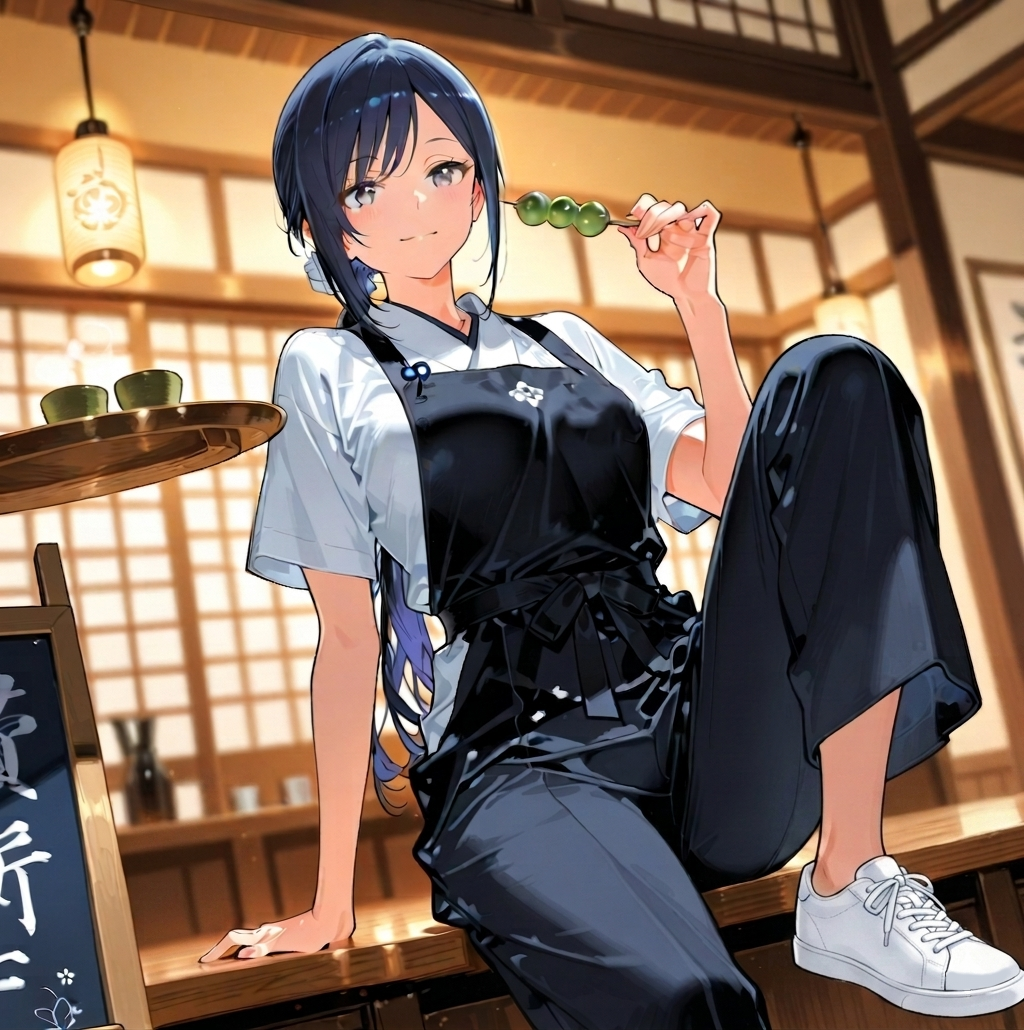 つまみ食いする甘味処店員の七瀬　239