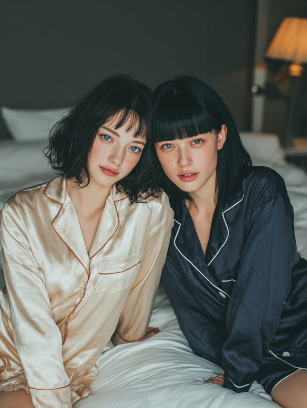 パジャマ姿のメイド3号とメイド13号