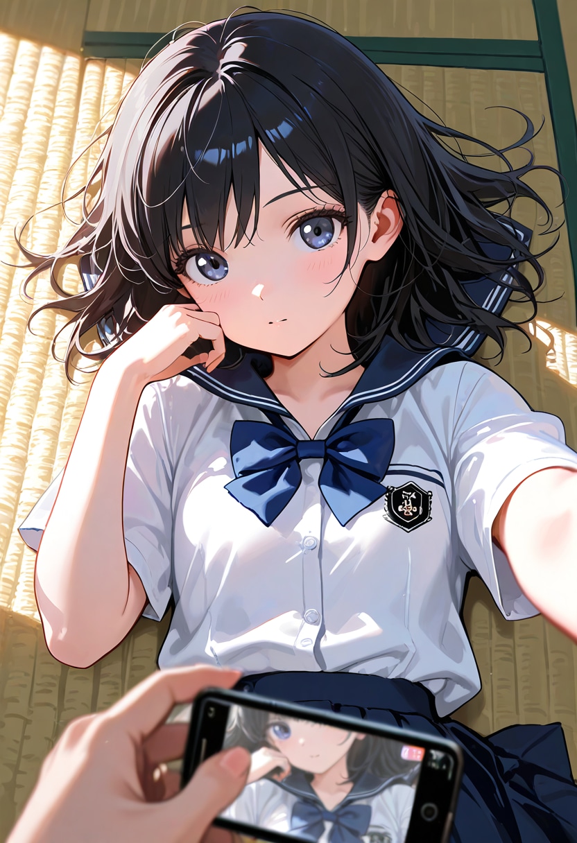 黒髪の美少女(50) | の人気AIイラスト・グラビア