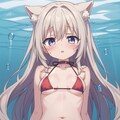 水着の猫っ娘ちゃん達(一部潮吹き) 3枚目