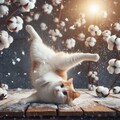 スノーダンスする猫 5枚目