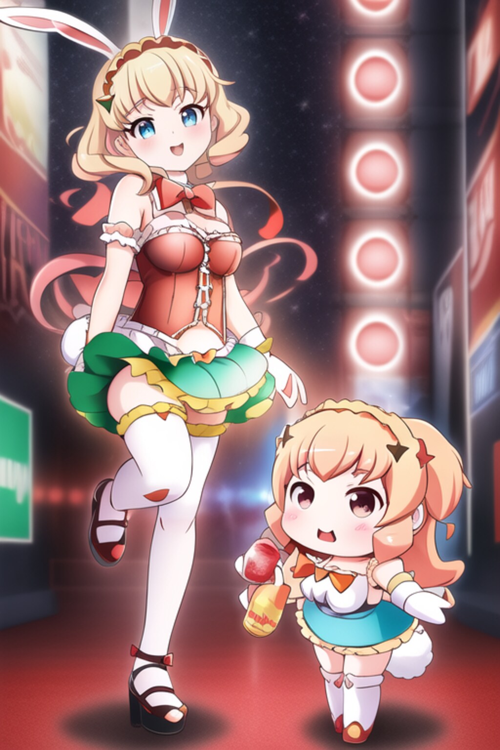 ちびキャラと赤兎