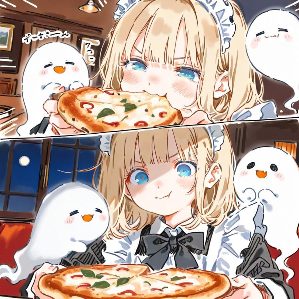 久々のリアル頭身でおピッツァを食す🍕✨✨