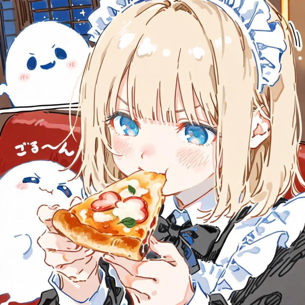 久々のリアル頭身でおピッツァを食す🍕✨✨