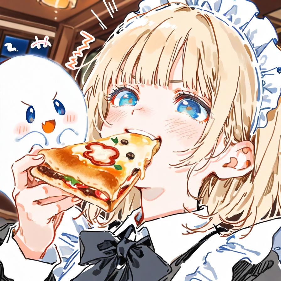 久々のリアル頭身でおピッツァを食す🍕✨✨ | の人気AIイラスト・グラビア