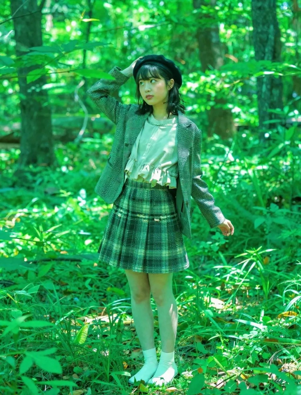 チェック柄っ娘
