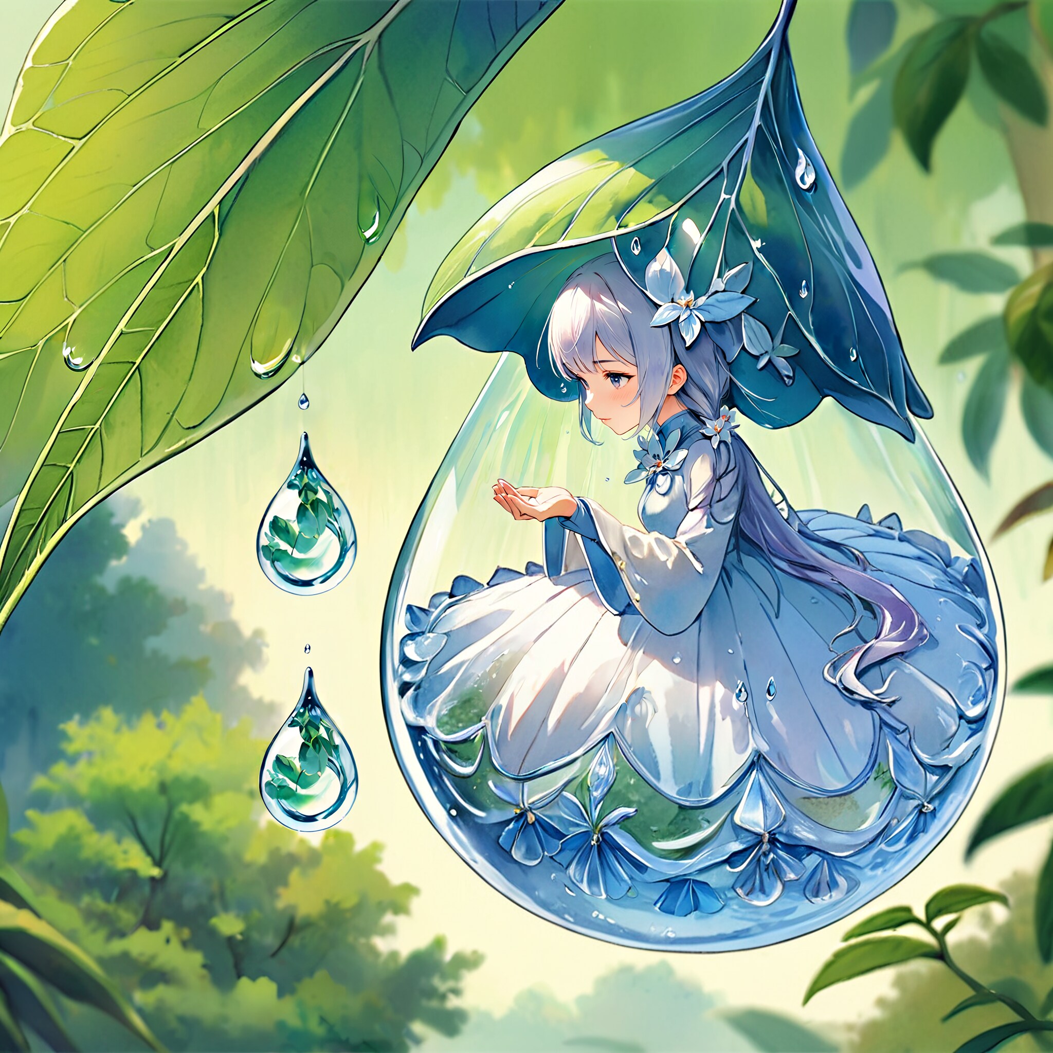 水滴を擬人化