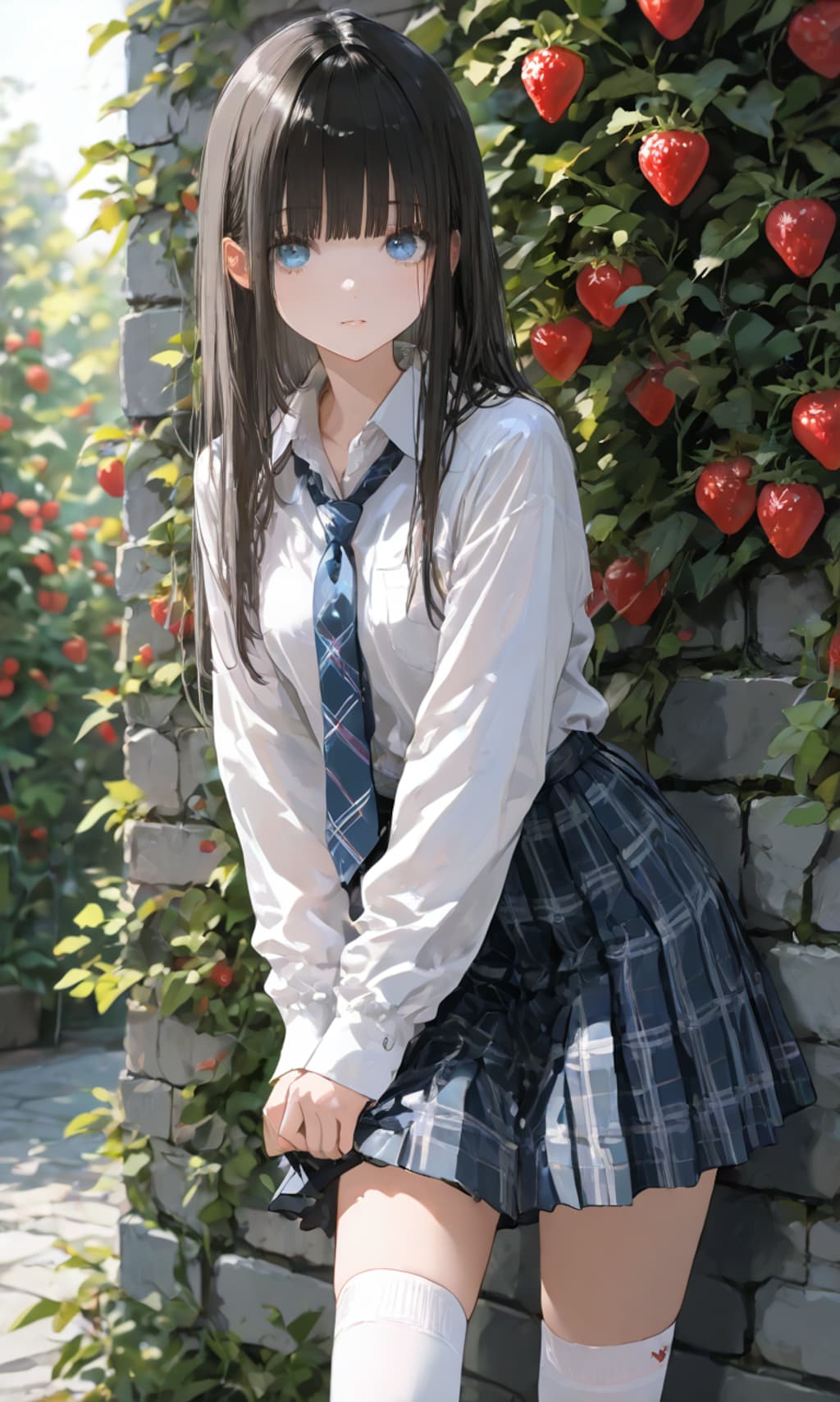 イチゴと女子高生