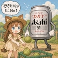 メロンを捨てるとこのビール缶と小さな女の子 7枚目