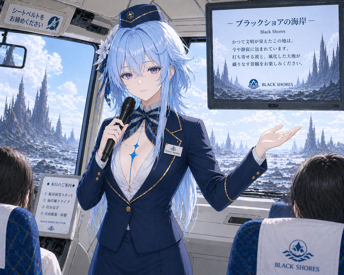 ブラックショアのバスガイド