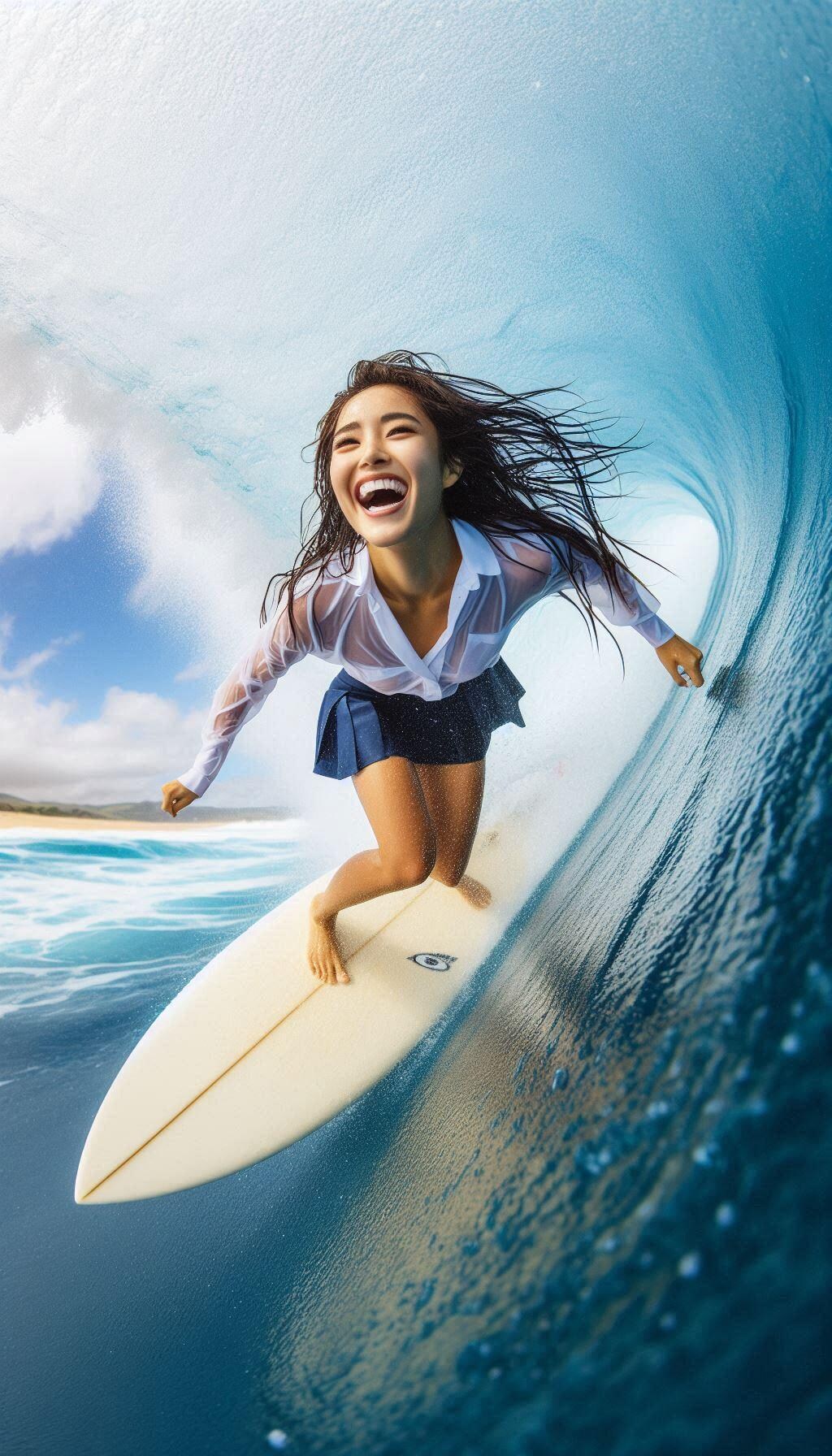 サーフィン通学