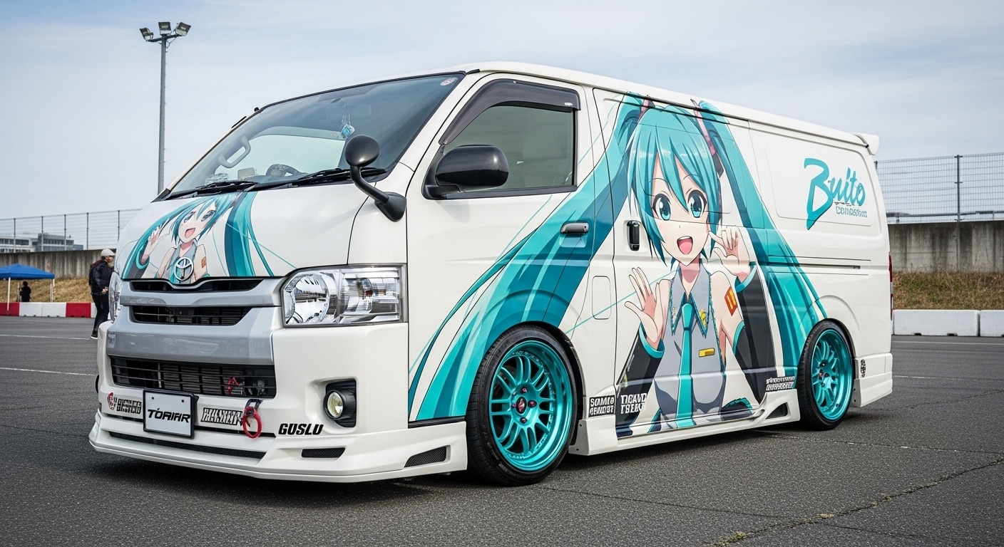 ハイエース初音ミク痛車 | の人気AIイラスト・グラビア