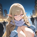 街歩き白エルフちゃん 2枚目