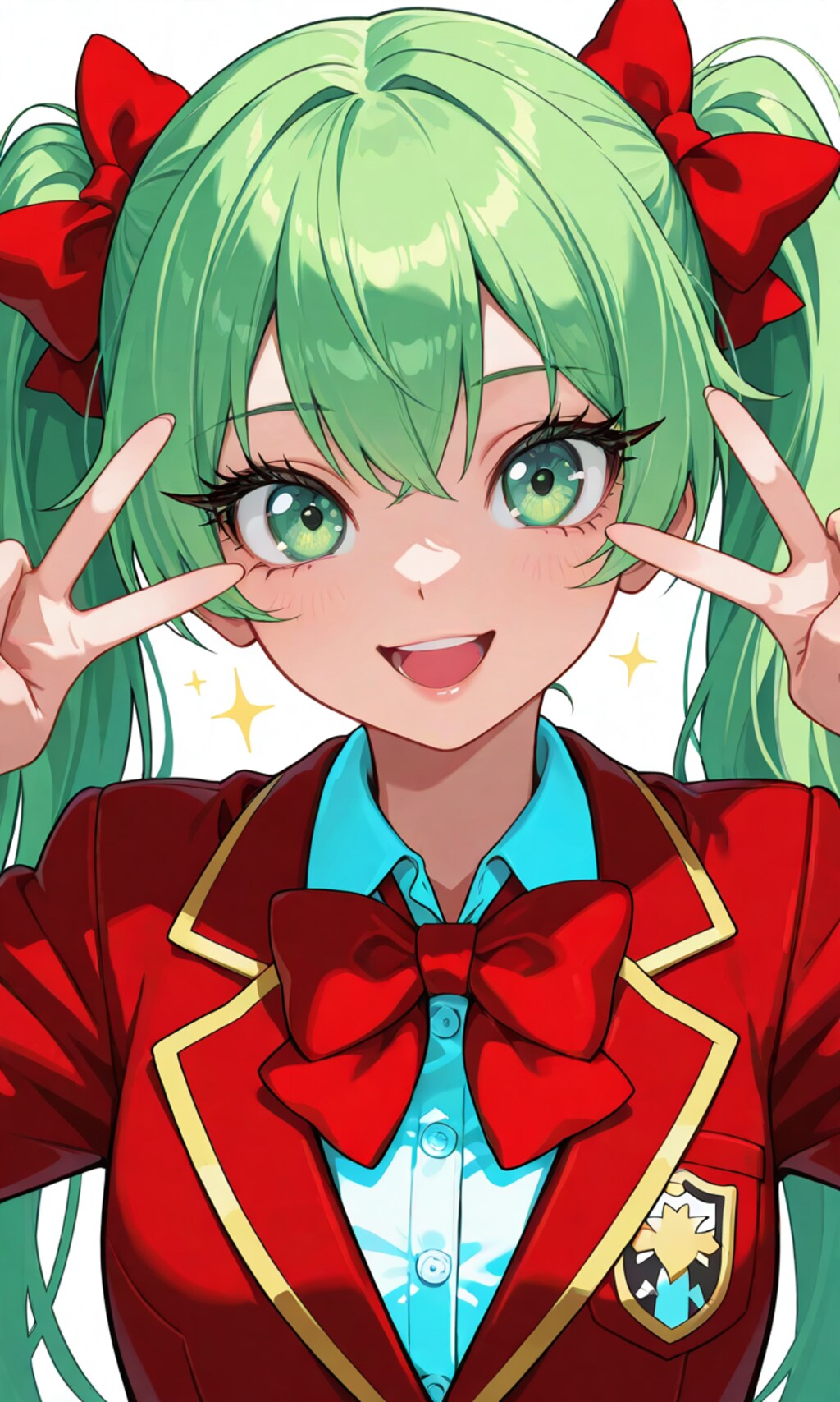 あおいちゃんのダブルピース