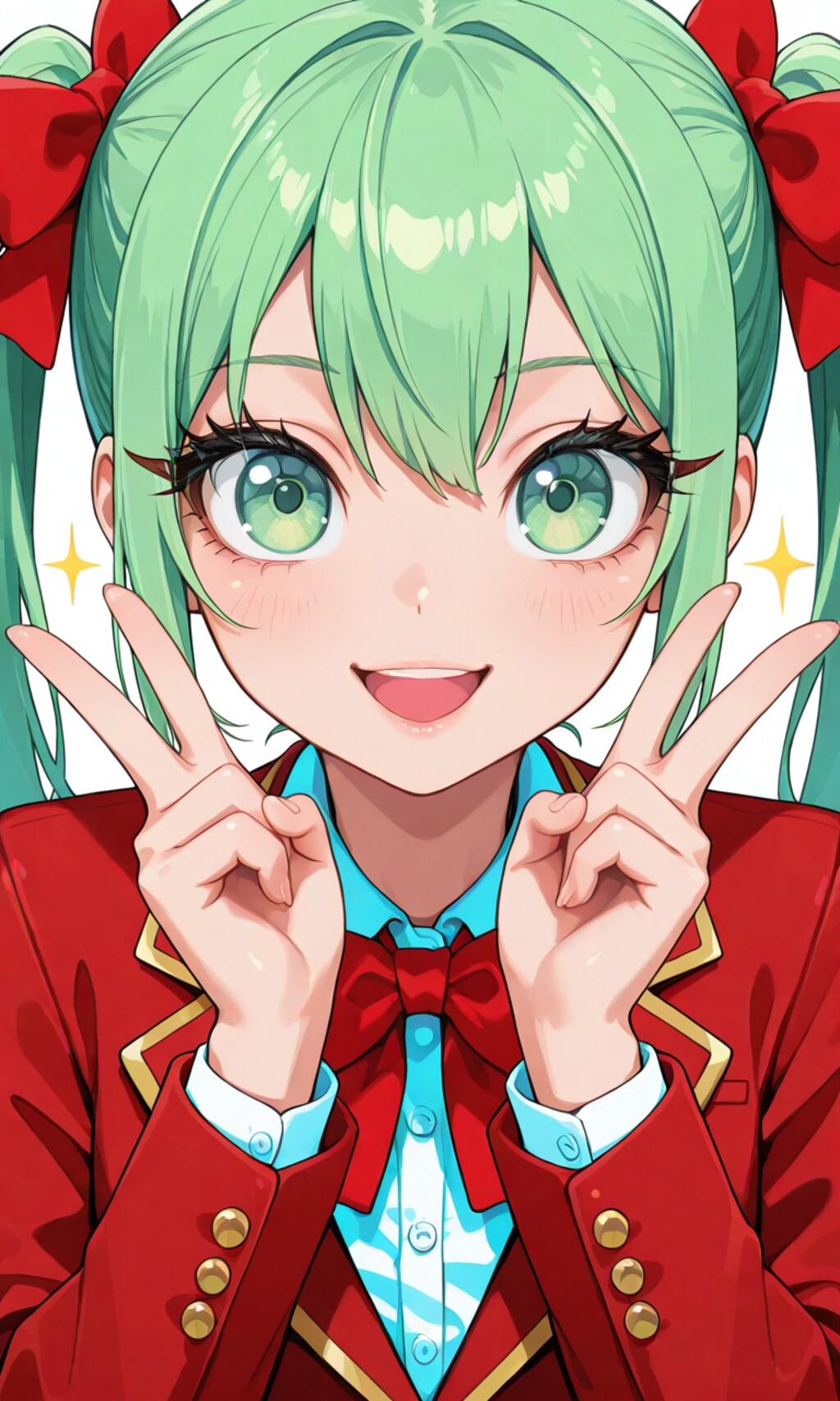 あおいちゃんのダブルピース