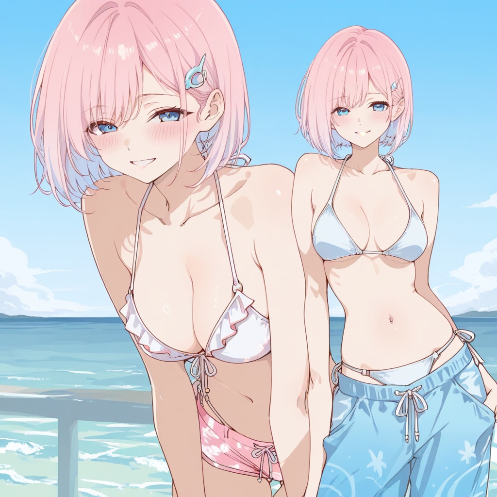 どうよ？　この新しい水着は？