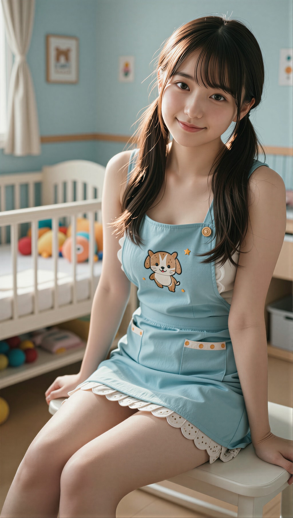 綺麗な足の保育士さん 6