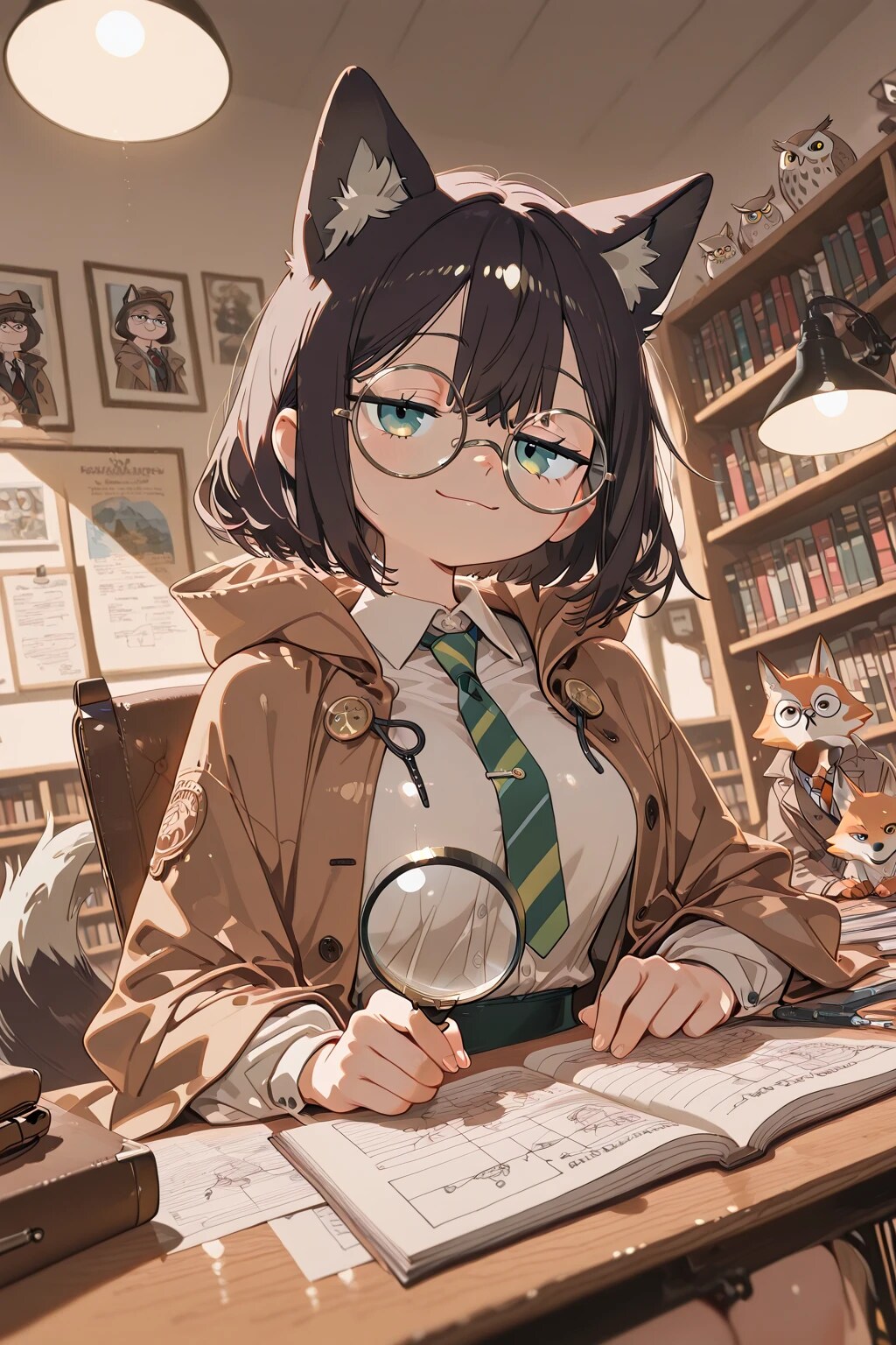 犬耳探偵事務所 | の人気AIイラスト・グラビア