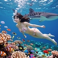 美ら海でマーメイドになろう 3枚目